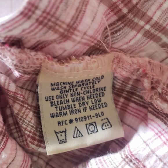 Vintage Y2K Faded Glory Womens Button Down Shirt Size 22/24 Western Boho Preppy - Picture 7 of 9